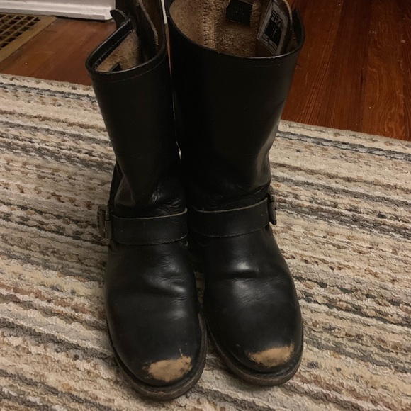 Frye Shoes - Used Frye Veronica Short Boots distressed